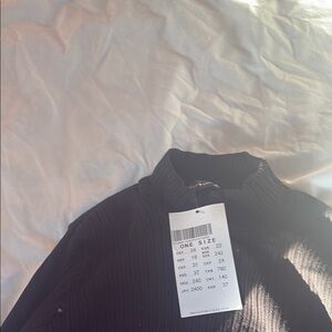 Brandy Melville Black Ribbed Turtleneck